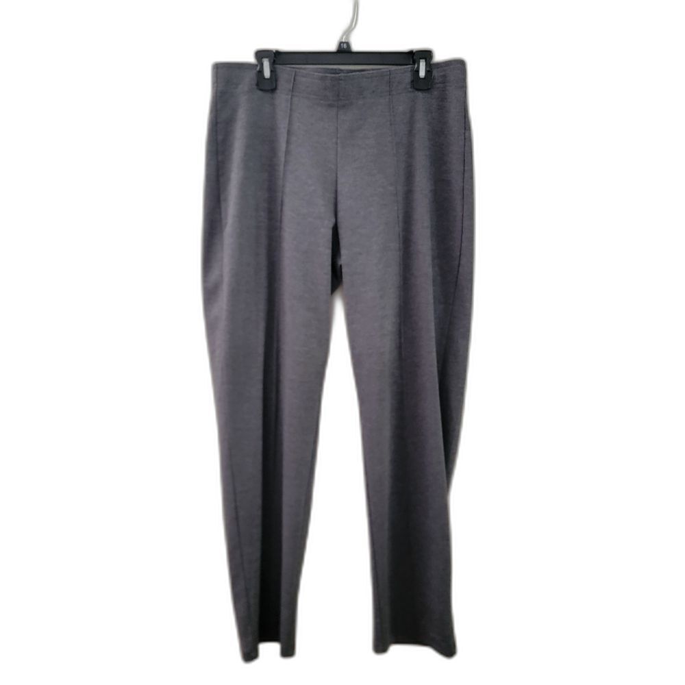 Croft & Barrow Womens Size Large L Gray Stretch Pants Slacks Trousers No Ironing